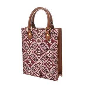 Louis Vuitton SINCE 1984 Handbag Bordeaux Purple Sac Plat Monogram